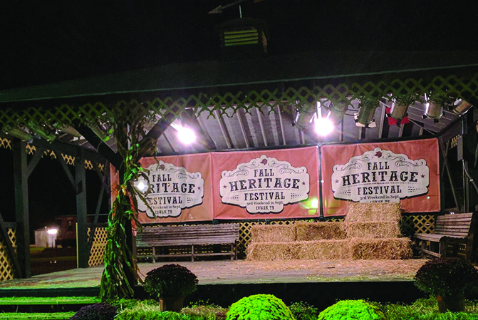 Fall Heritage Festival stage